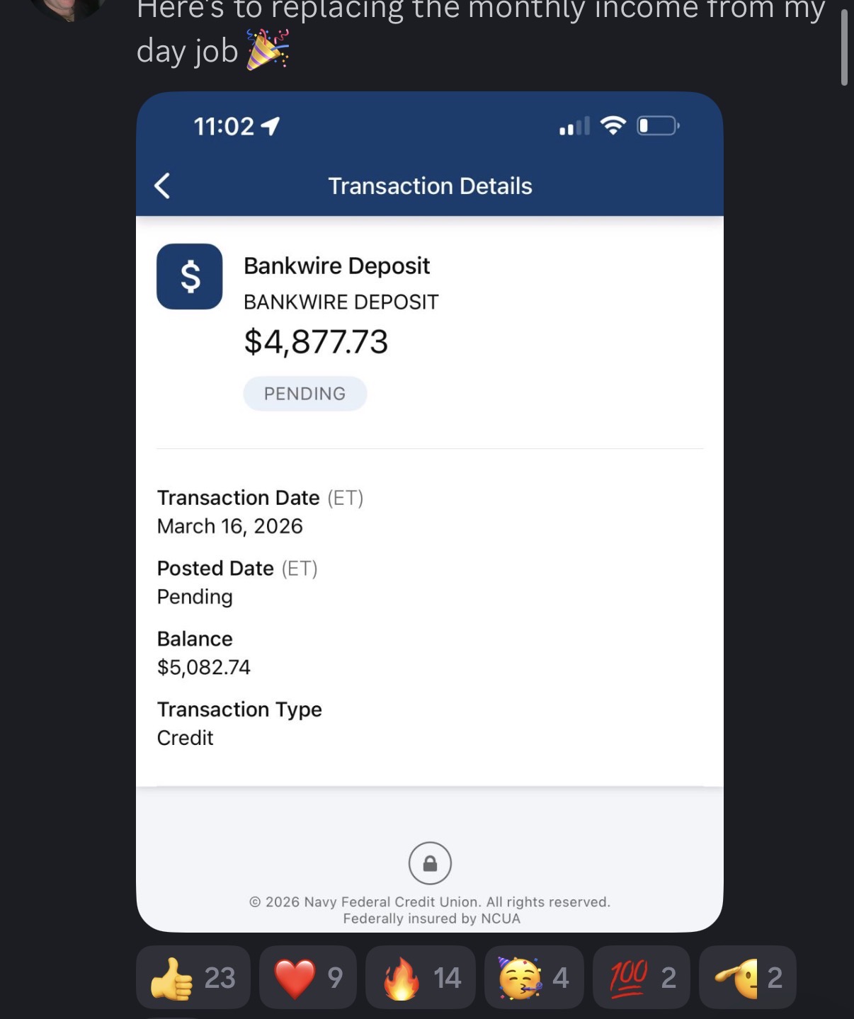 Replacing the monthly income from my day job